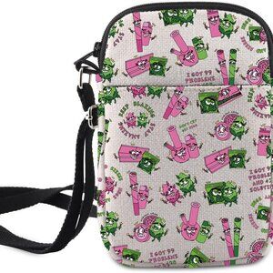 Multipurpose Weed Leaf Crossbody Bag with Adjustable Strap - Trendy & Functional